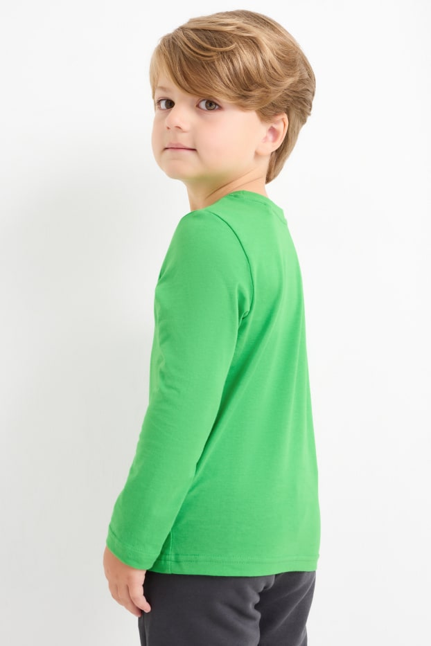 Enfants garçons - Minecraft - haut à manches longues - vert