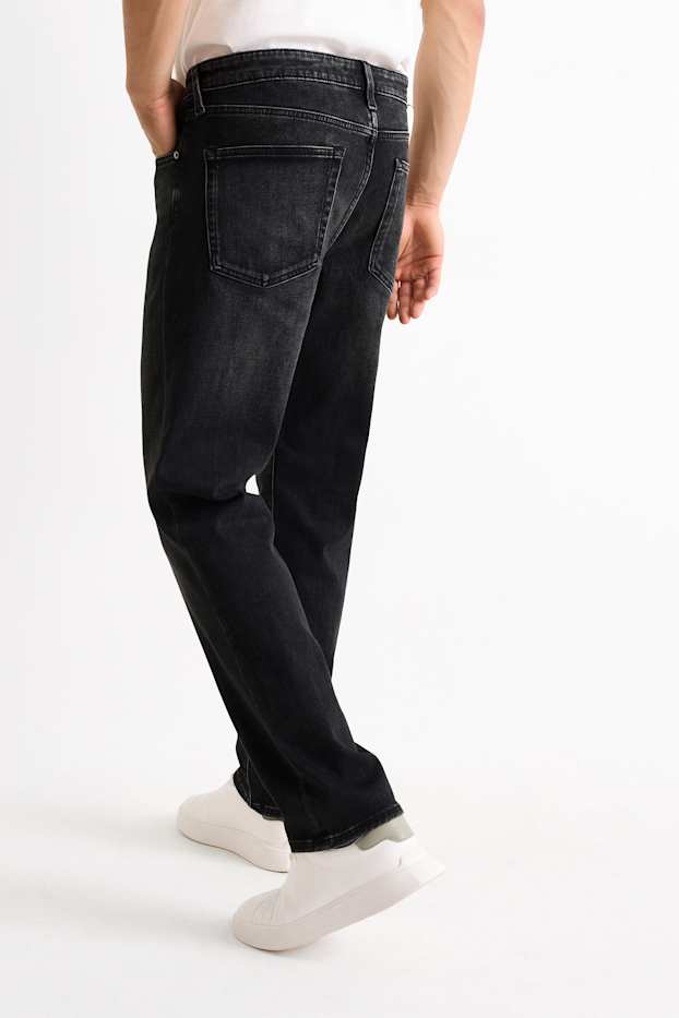 Uomo - Straight jeans - jeans termici - Flex jog denim - jeans grigio scuro