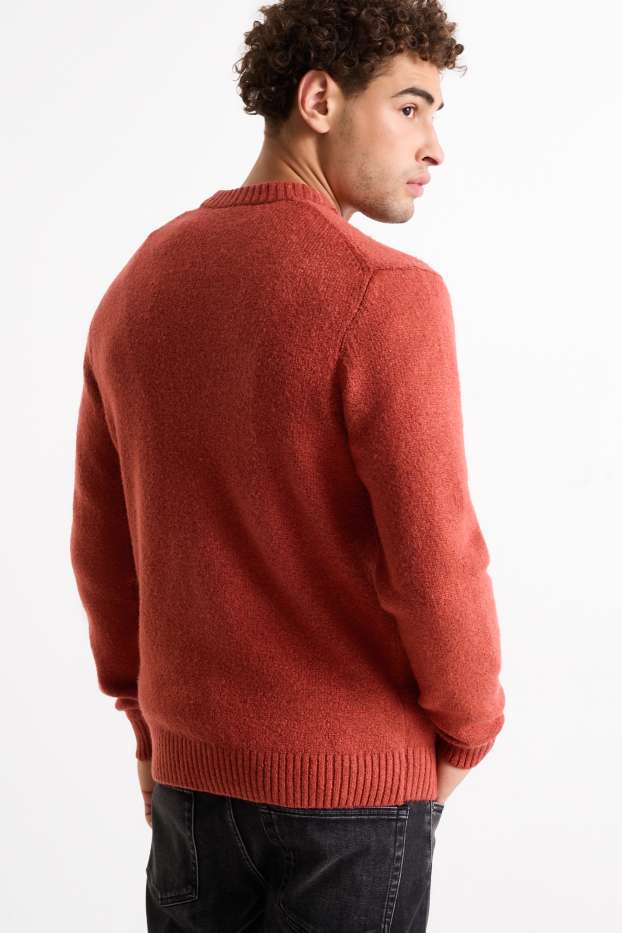 Bărbați - Pulover - vișiniu
