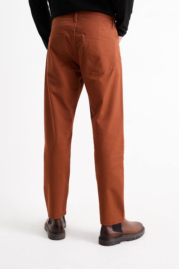 Hommes - Pantalon - regular fit - marron