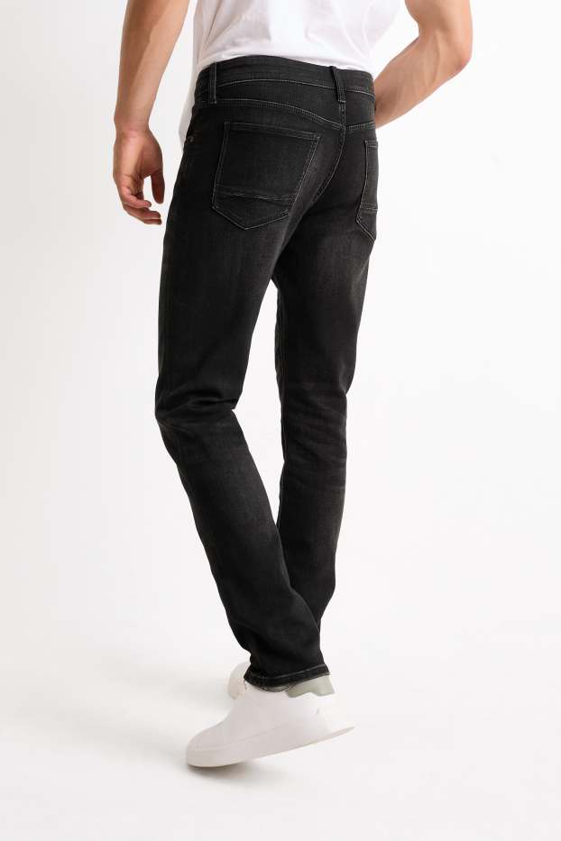 Bărbați - Slim jeans - Flex jog denim - negru