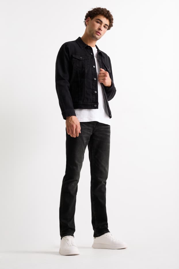 Bărbați - Slim jeans - Flex jog denim - negru