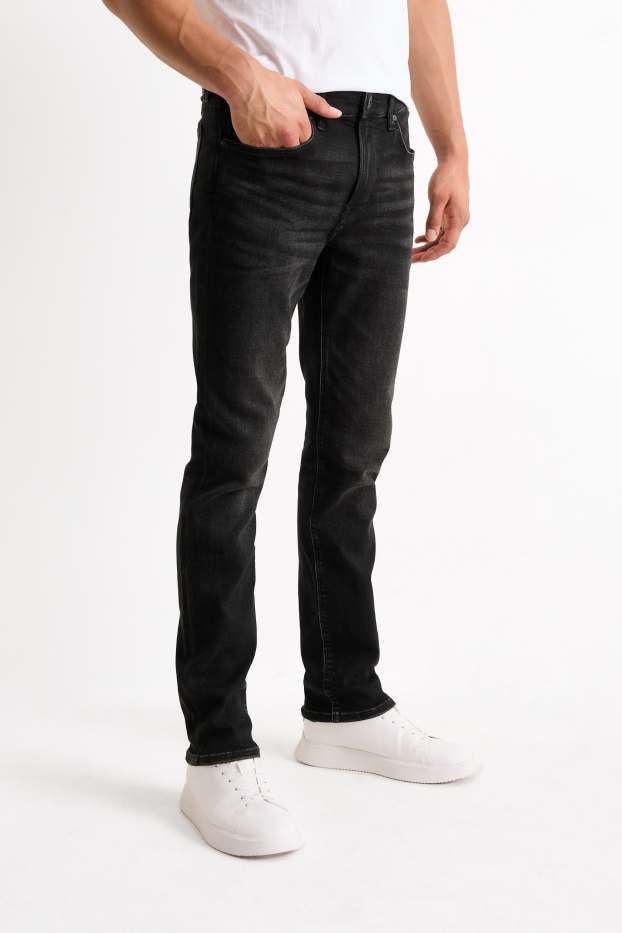 Bărbați - Slim jeans - Flex jog denim - negru