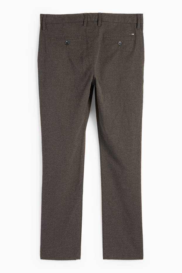 Herren - Chino - Slim Fit - dunkelbraun