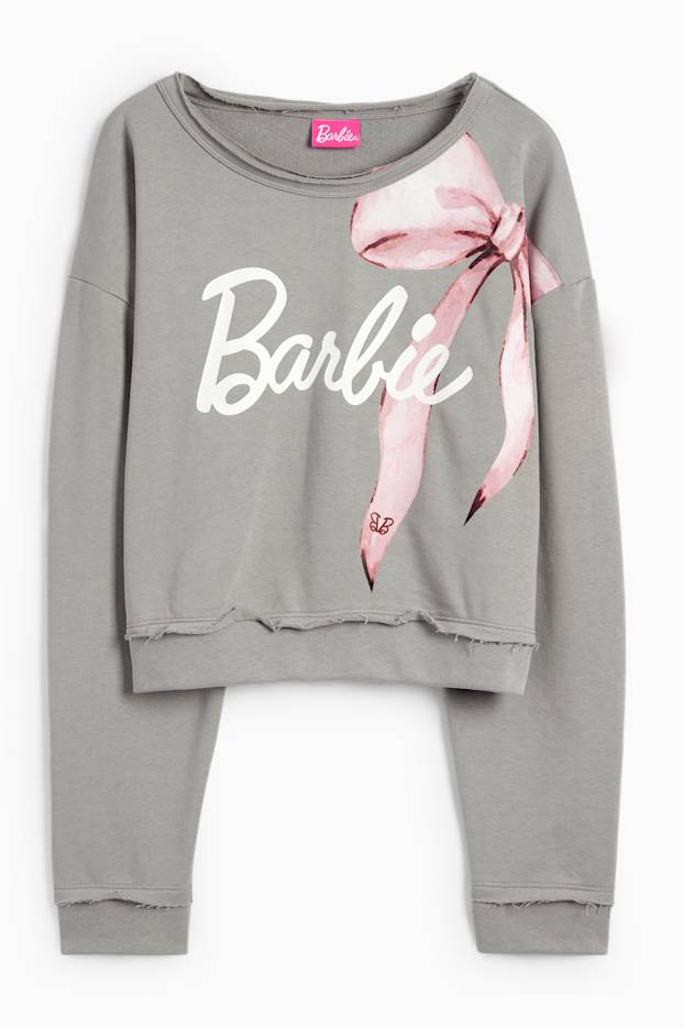 Femei - Bluză de molton - Barbie - gri