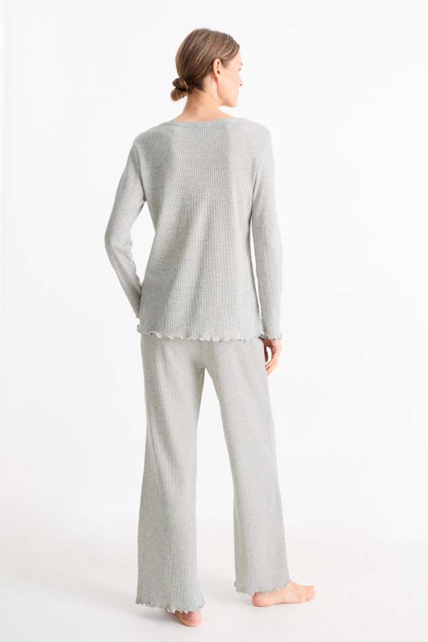 Femei - Pijama - structurată - gri