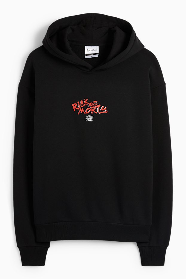 Home - Dessuadora oversized amb caputxa - Rick and Morty - negre