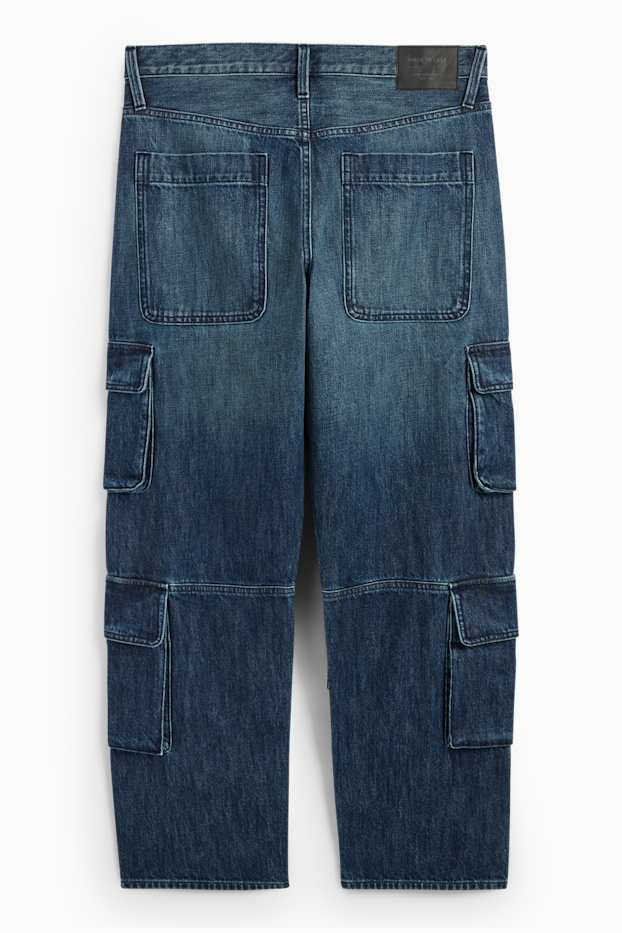 Herren - Cargo Jeans - dunkeljeansblau