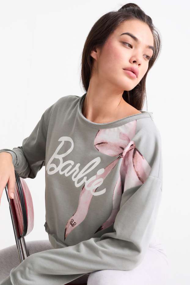 Femei - Bluză de molton - Barbie - gri
