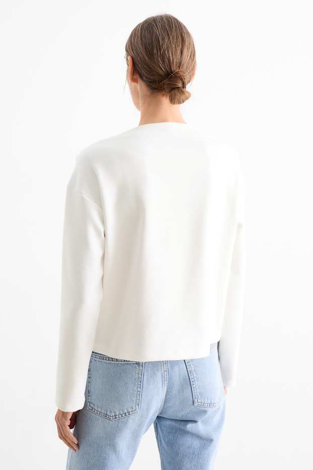 Damen - Sweatshirt - weiß