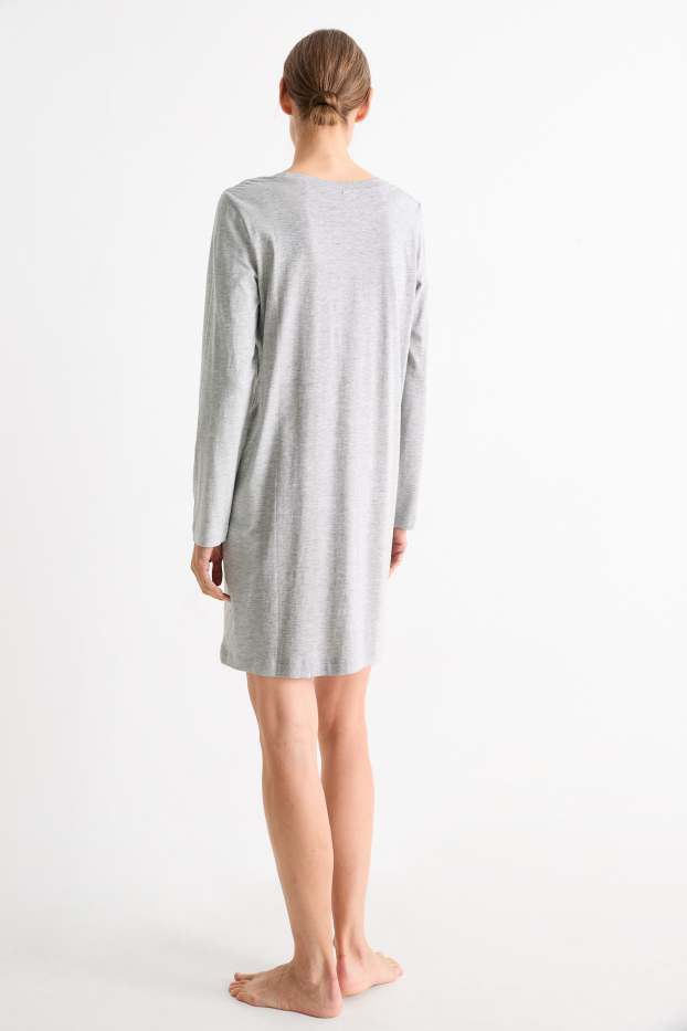 Femmes - Chemise de nuit - gris clair