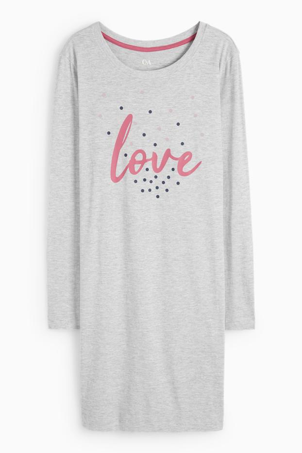 Femmes - Chemise de nuit - gris clair