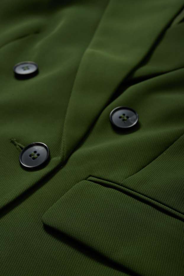 Femei - Blazer crop - regular fit - verde