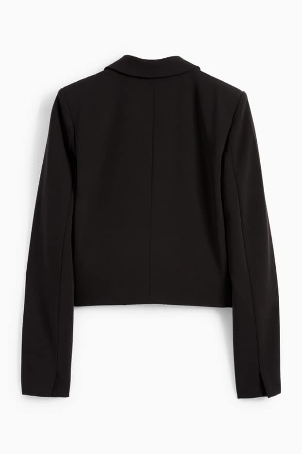 Femmes - Blazer court - cintré - noir