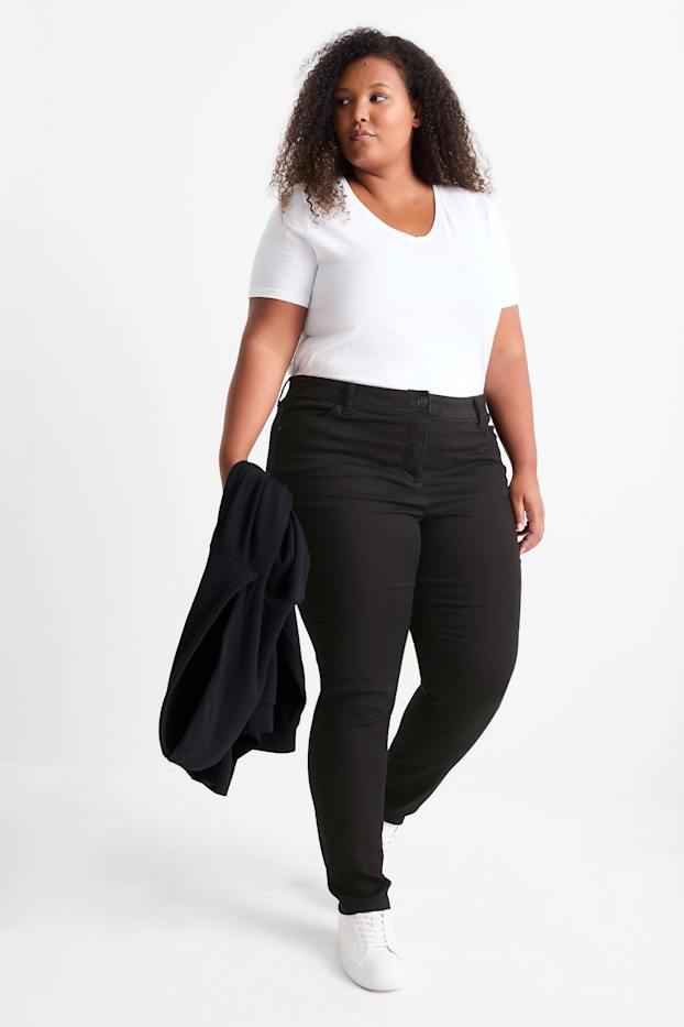 Femmes - Slim jean - mid waist  - noir