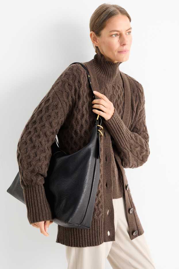 Donna - Borsa - similpelle - nero