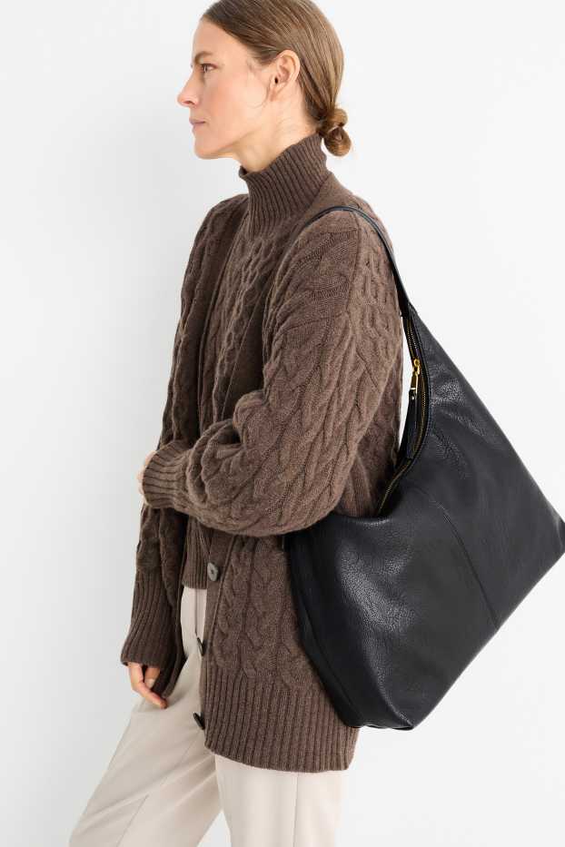 Donna - Borsa - similpelle - nero