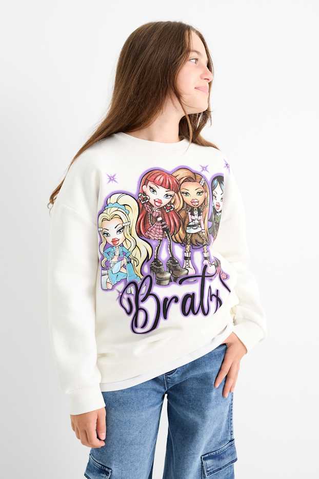 Dzieci dziewczynki - Bratz - bluza - kremowobiały