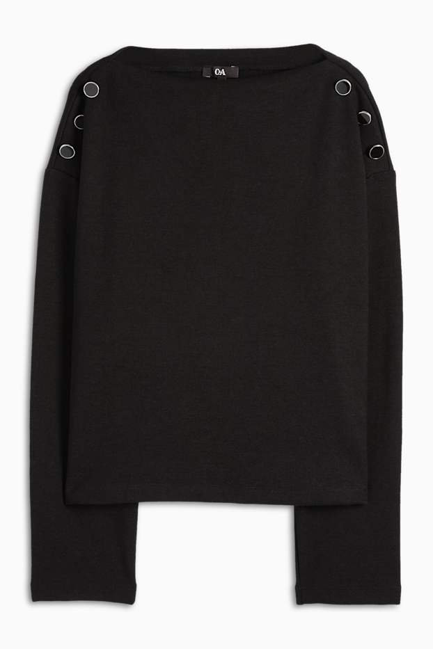 Damen - Sweatshirt - schwarz
