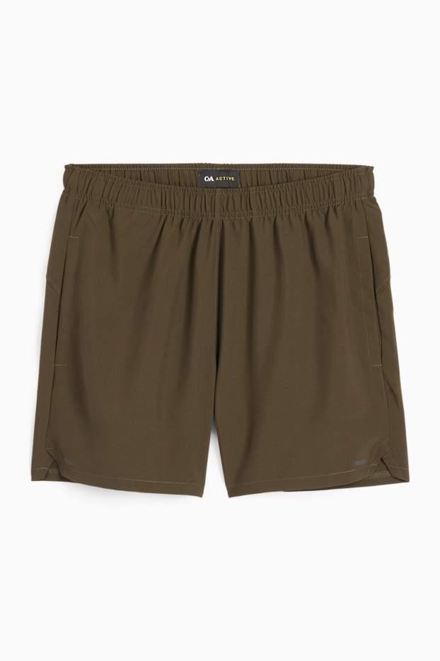 Herren - Funktions-Shorts - dunkelgrün