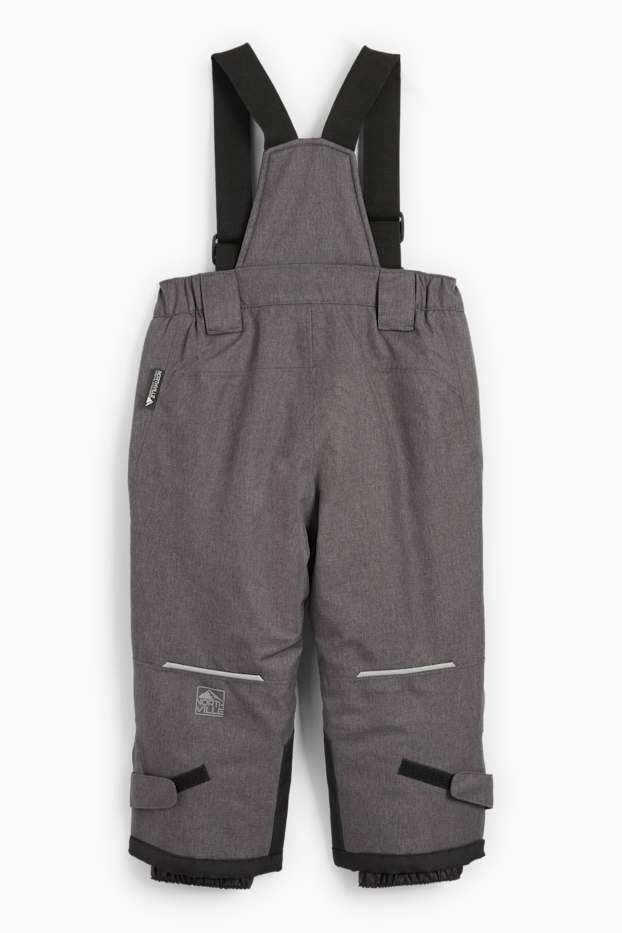 Kinder Jungen - Skihose - wasserdicht - dunkelgrau