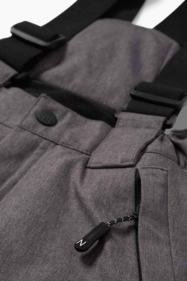 Kinder Jungen - Skihose - wasserdicht - dunkelgrau