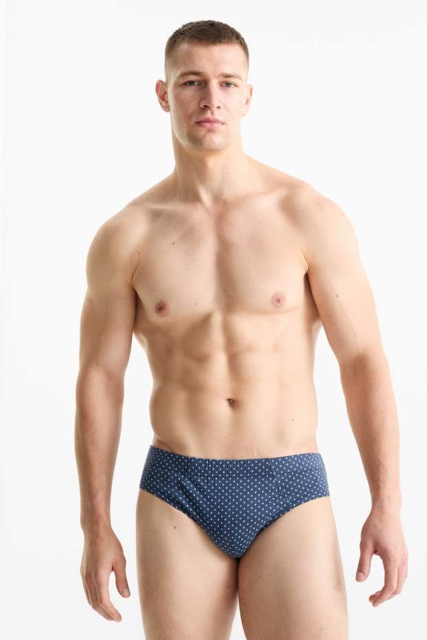 Uomo - Confezione da 3 - slip - blu scuro