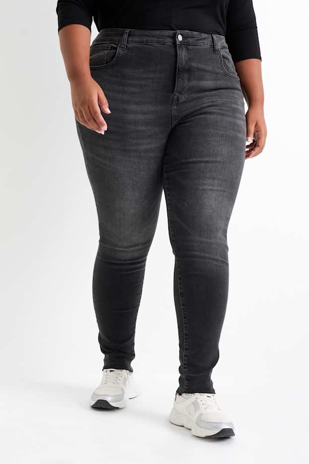 Dona - Skinny jeans - high waist - LYCRA® - texà gris fosc