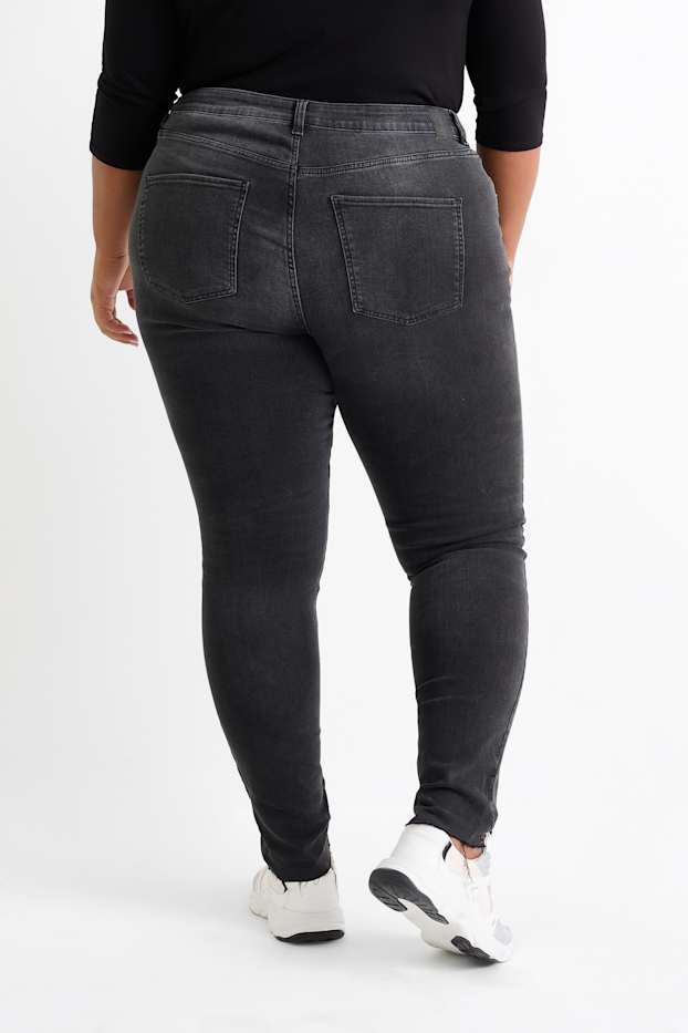 Dona - Skinny jeans - high waist - LYCRA® - texà gris fosc
