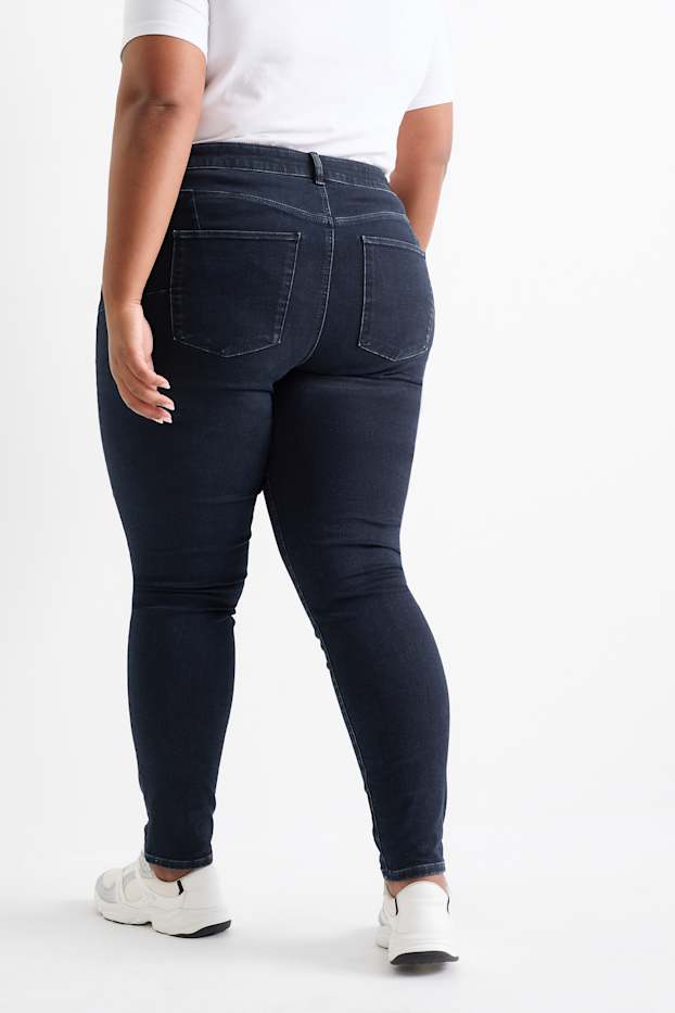 Femmes - Skinny jean - mid waist - jean galbant - LYCRA® - jean bleu foncé