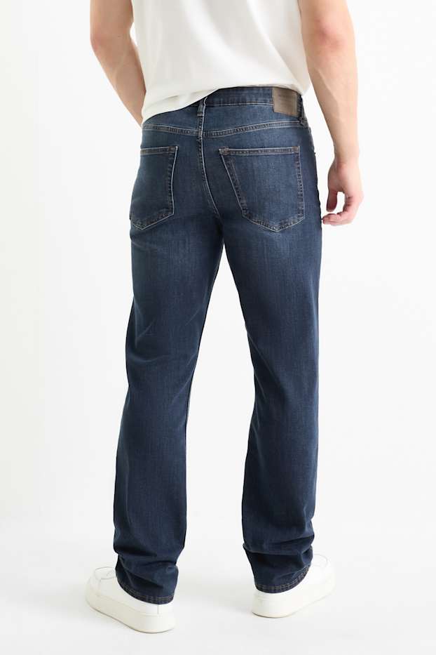 Heren - Straight jeans - LYCRA® - jeansdonkerblauw