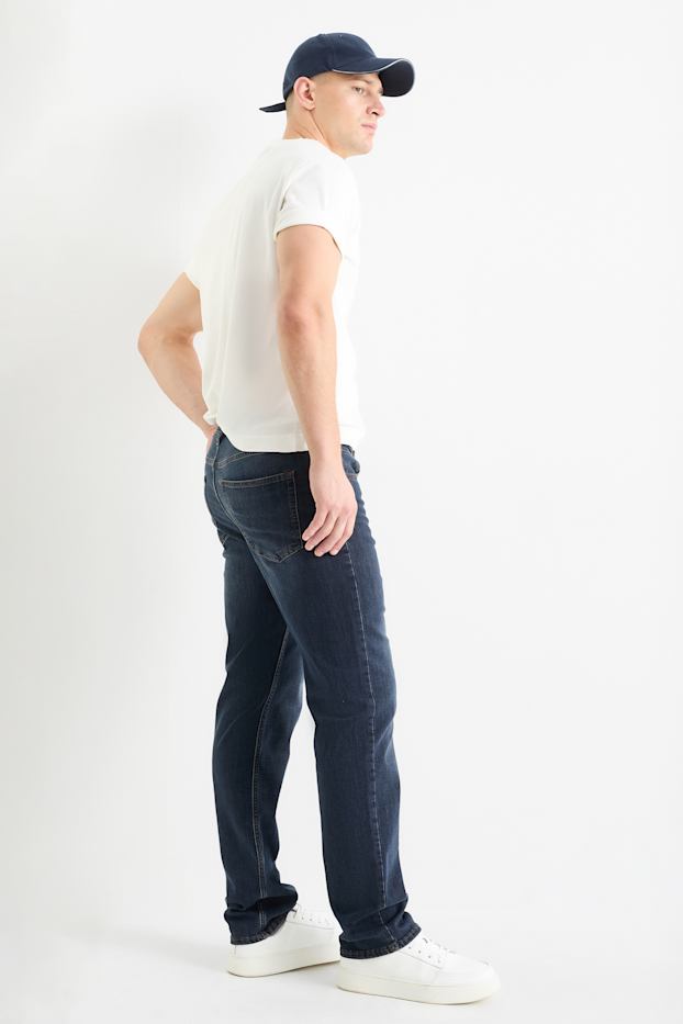 Heren - Straight jeans - LYCRA® - jeansdonkerblauw