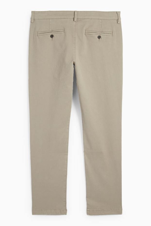 Uomo - Chino - slim fit - Flex - tortora