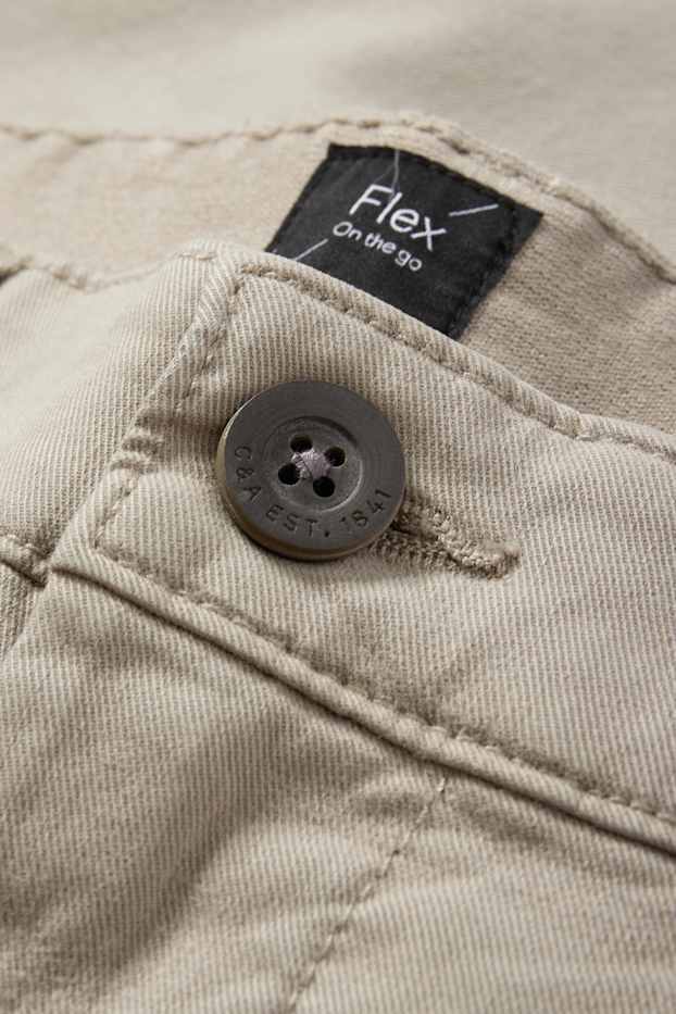 Uomo - Chino - slim fit - Flex - tortora
