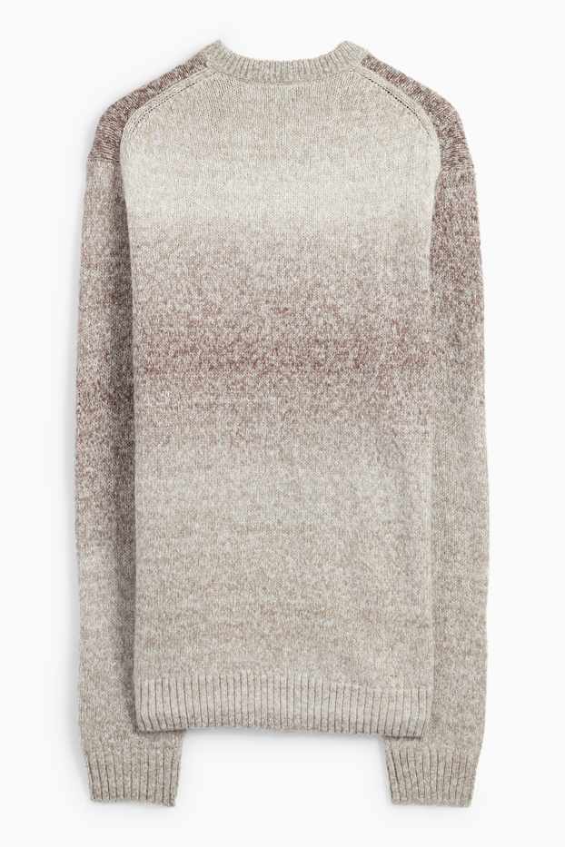 Hommes - Pullover - à motif - beige clair