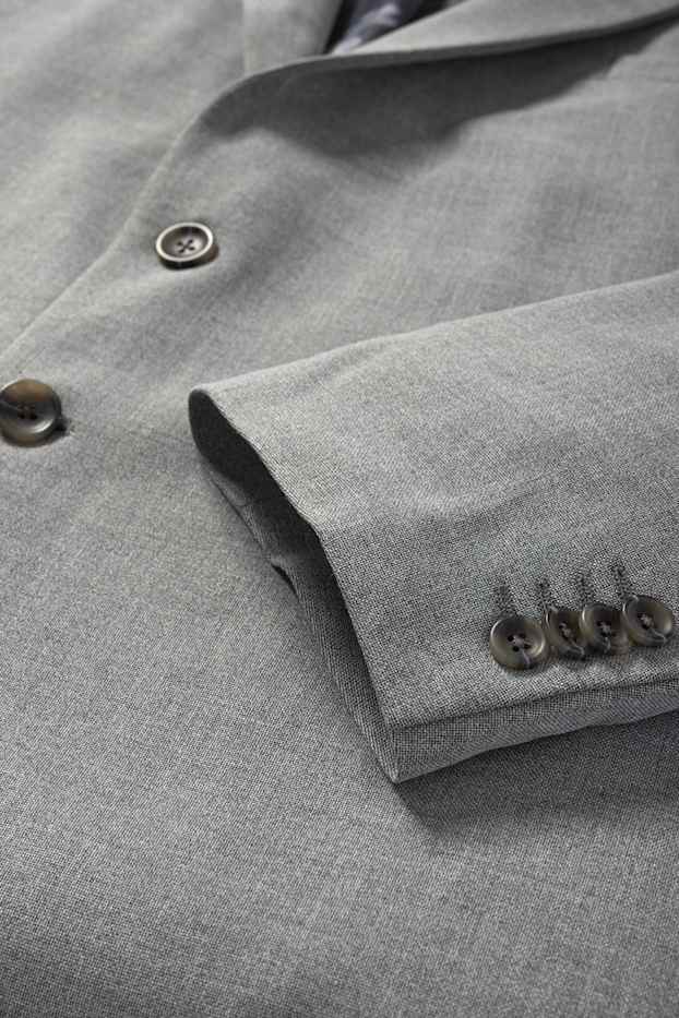 Herren - Baukasten-Sakko - Regular Fit - Flex - grau