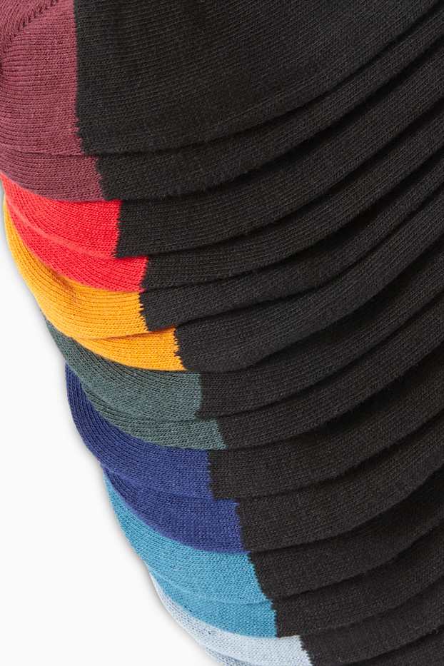 Heren - Set van 7 paar - sokken - zwart