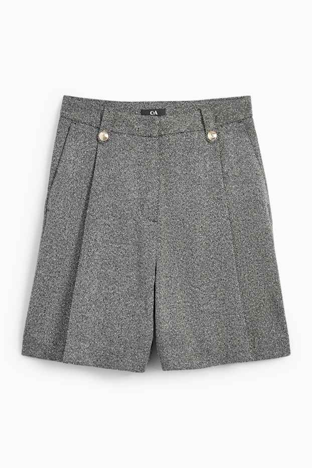 Dona - Bermudes - high waist - gris fosc
