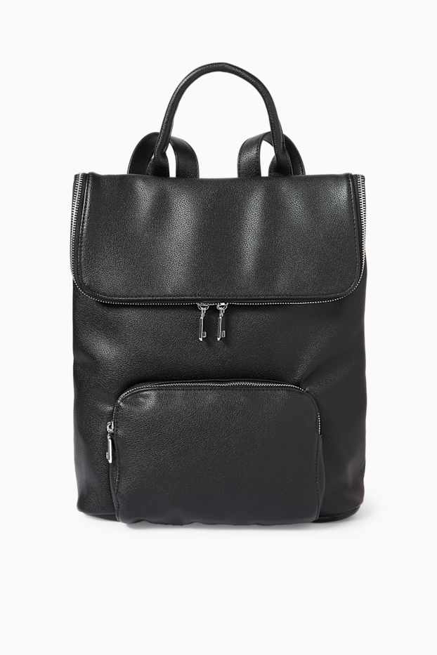 Femmes - Sac à dos - synthétique - noir