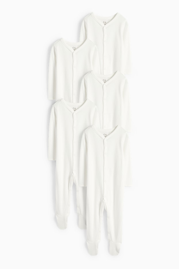 Unisexe - Pyjama pour bébé - blanc crème