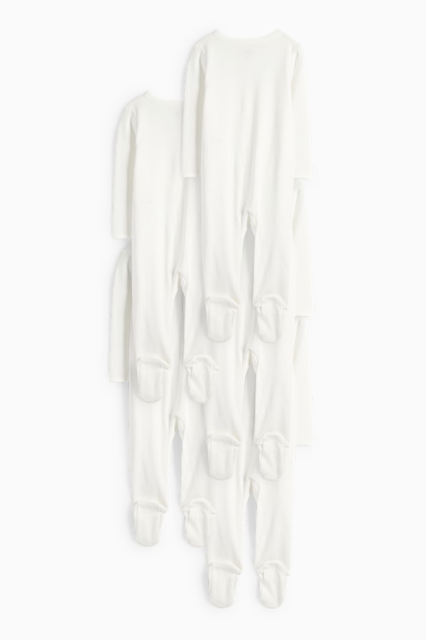 Unisexe - Pyjama pour bébé - blanc crème