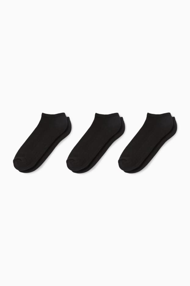 Femmes - Lot de 3 - socquettes de sport - noir