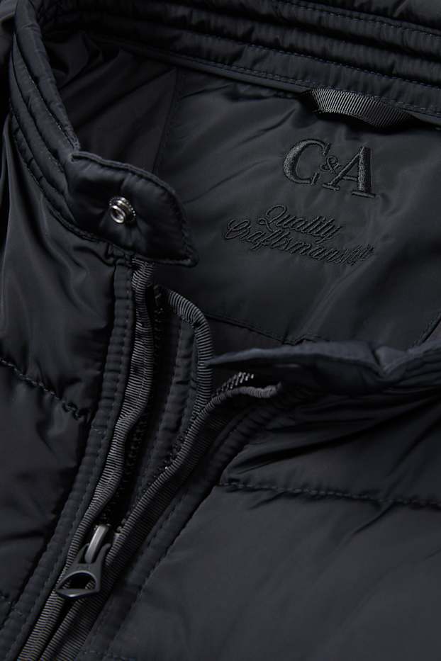 Herren - Steppjacke - wasserabweisend - schwarz