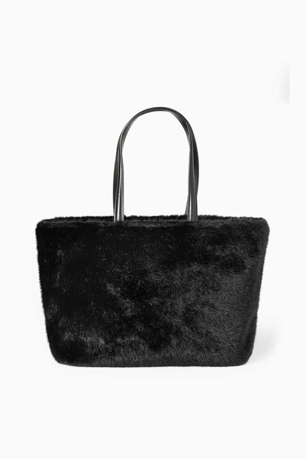 Damen - Großer Shopper - schwarz