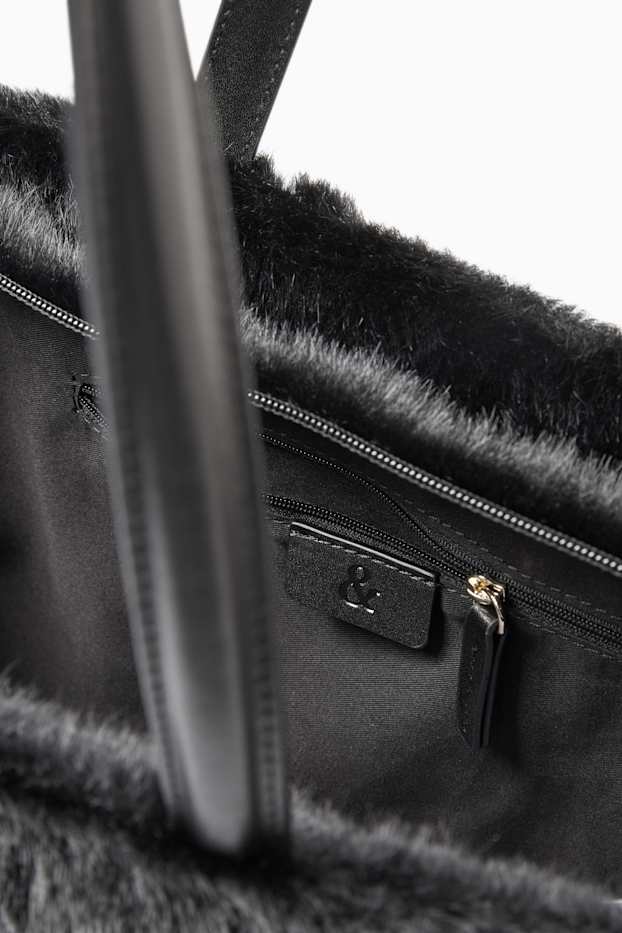 Damen - Großer Shopper - schwarz