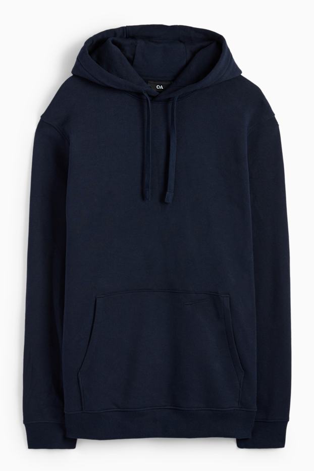 Hommes - Sweat à capuche - bleu foncé