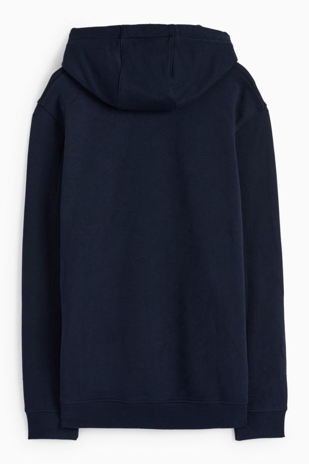 Hommes - Sweat à capuche - bleu foncé