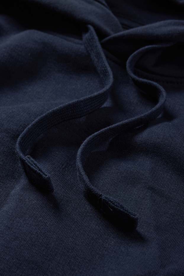 Hommes - Sweat à capuche - bleu foncé