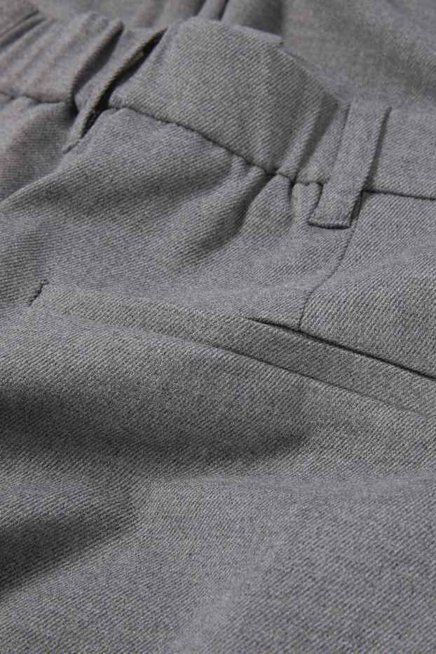 Donna - Pantaloni - vita alta - tapered fit - grigio