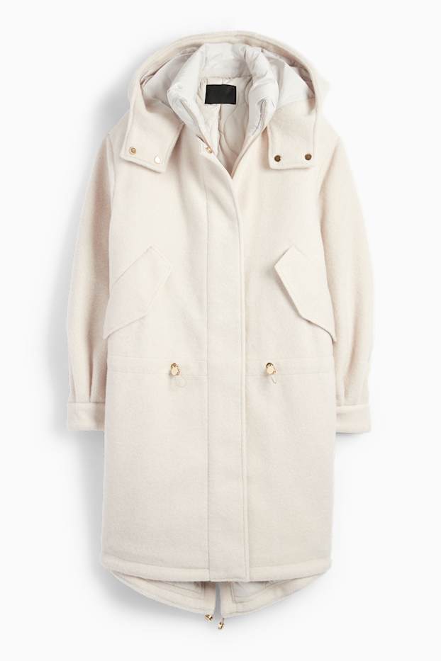 Donna - Parka con cappuccio - beige chiaro